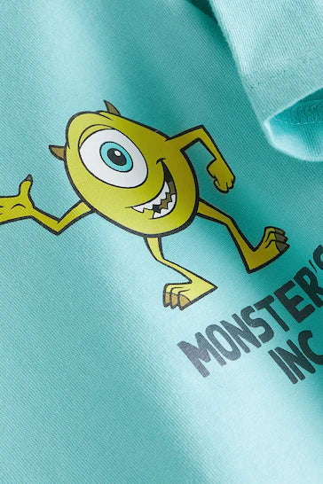 |Boy| Camiseta De Manga Curta Blue Monsters Inc (3 meses a 8 anos)