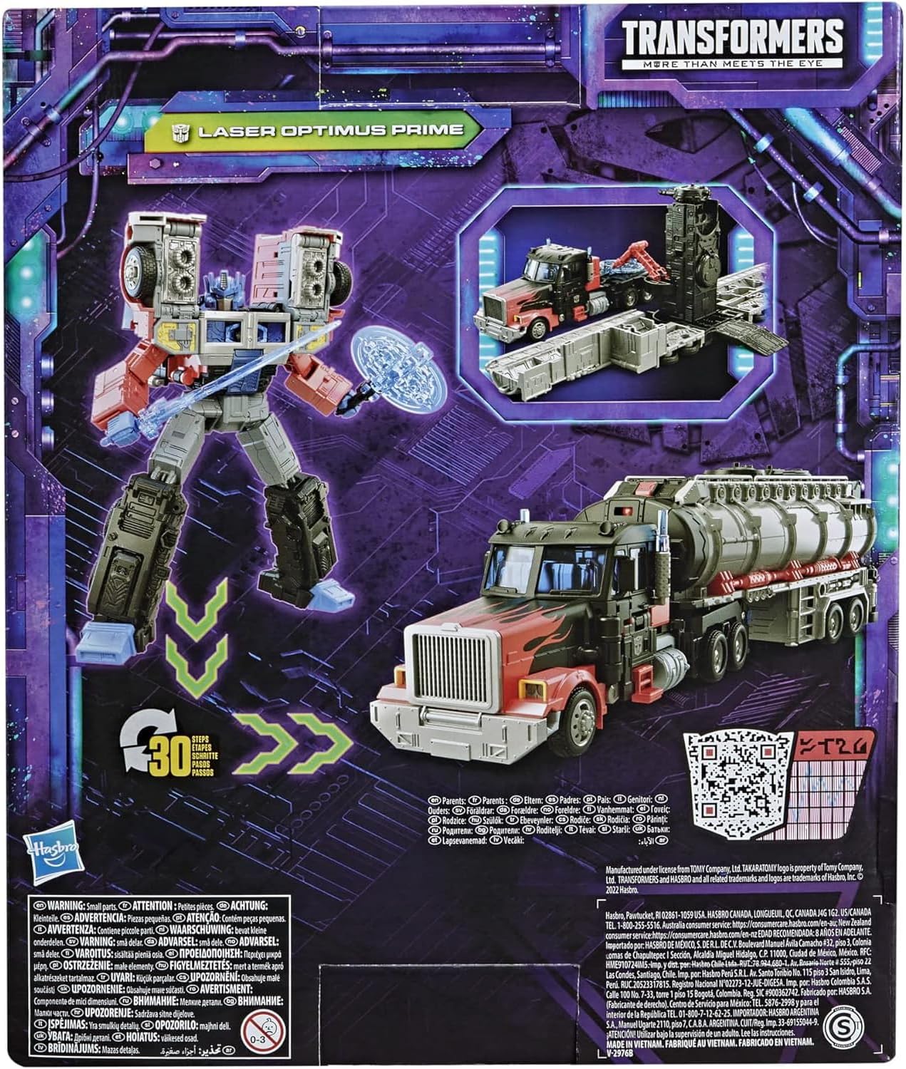 Transformers Toys Generations Legacy Series Leader G2 Universe Laser Optimus Prime Action Figure - Crianças a partir dos 8 anos
