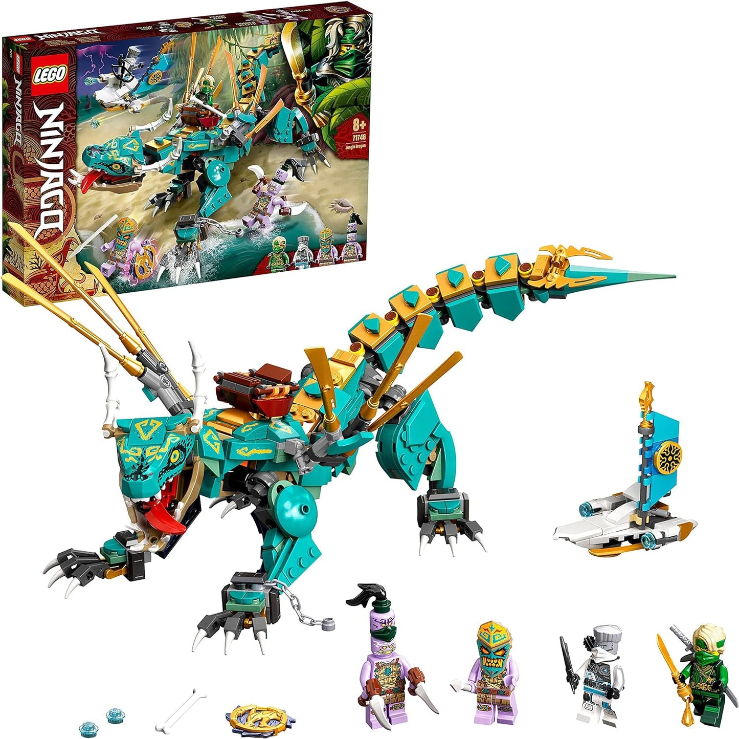 LEGO 71746 - Set de construcción NINJAGO Dragón de la Selva