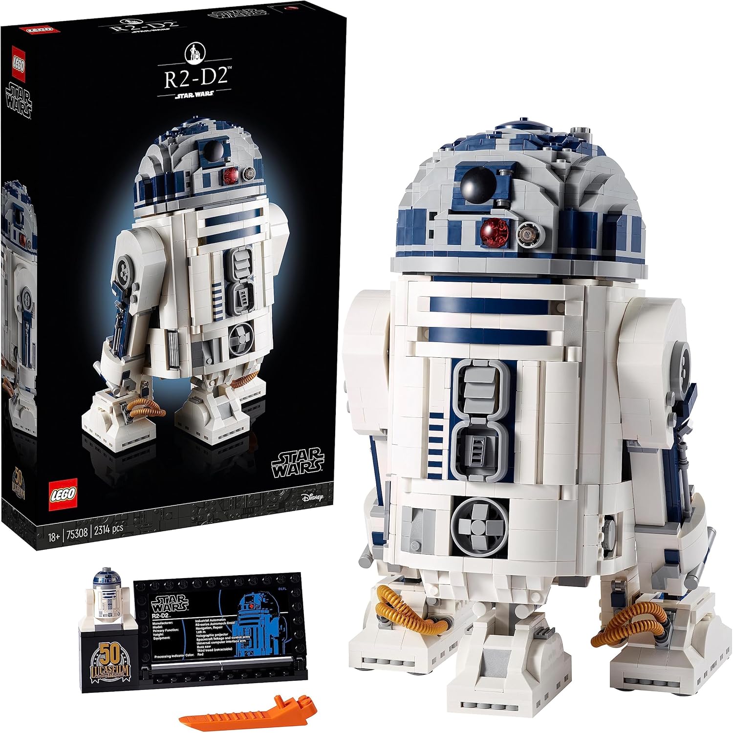 LEGO Conjunto de construção Droid Star Wars R2-D2 para adultos, modelo
