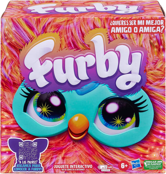 Hasbro Furby Coral Juguete interactivo activado por voz para niños a partir de 6 años 15 Accesorios - Versión en español