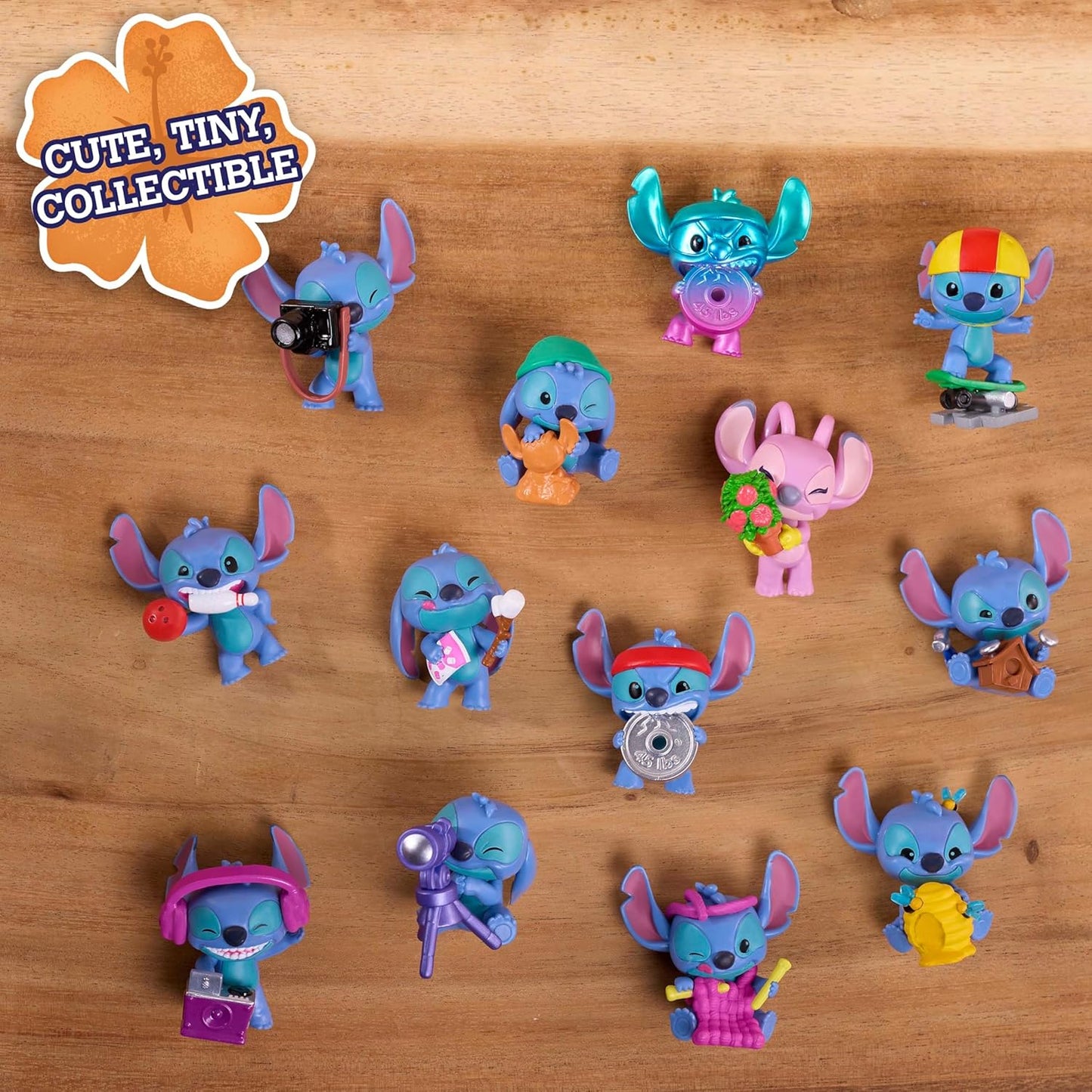 Just Play Disney Bonecos Colecionáveis Stitch That’s So Stitch - Série 2, Figura Misteriosa de 5 cm, Cápsula Surpresa, Brinquedo Infantil para Crianças a partir de 3 Anos