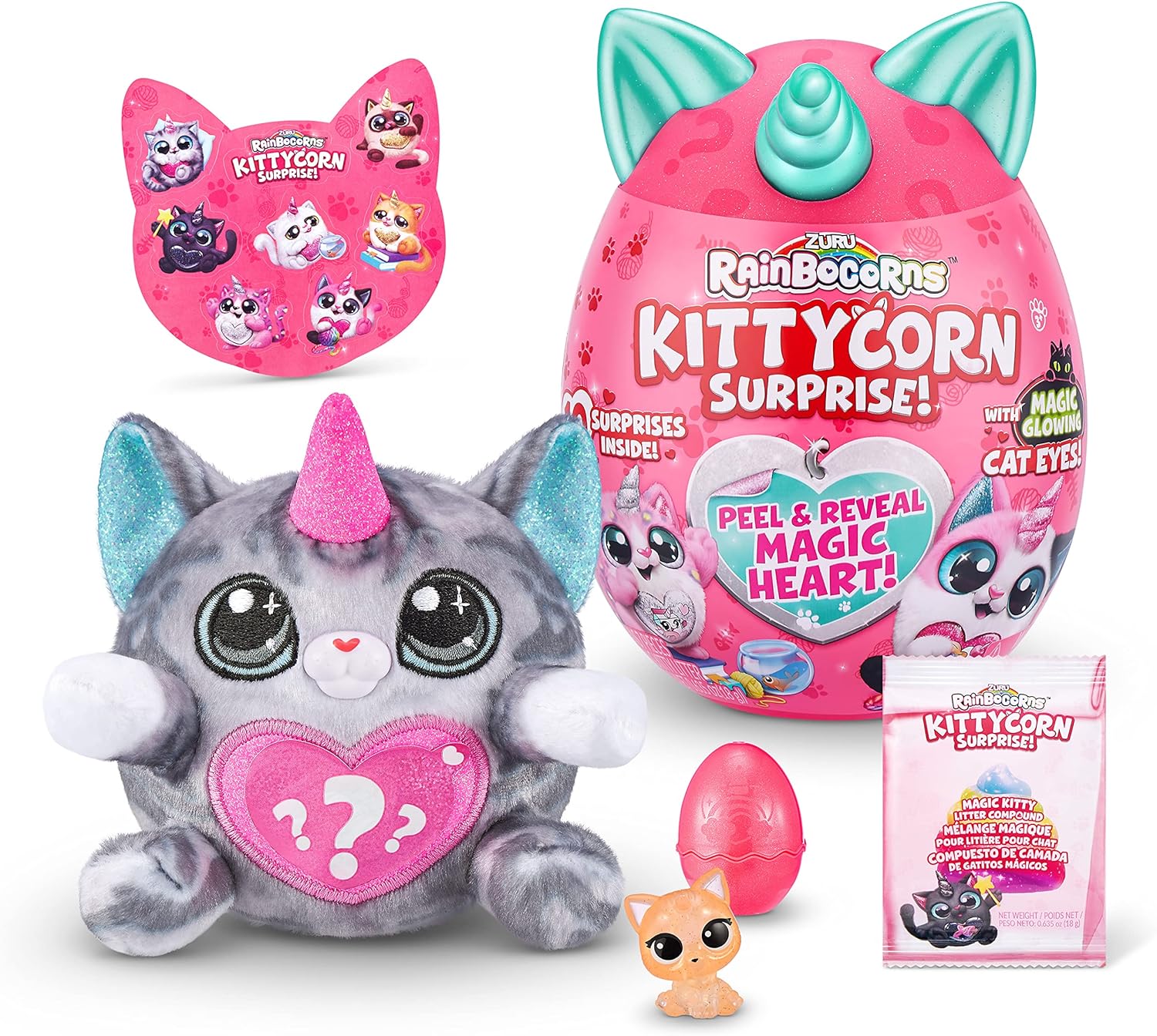Rainbocorns Kittycorn Surprise, Nori the American Shorthair - Pelúcia