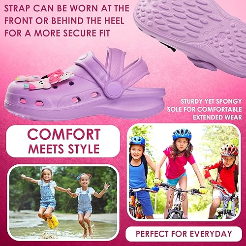 CityComfort Zuecos para Niña con Adornos Extraíbles, Zapatos de Playa y Piscina - Regalos para Niñas
