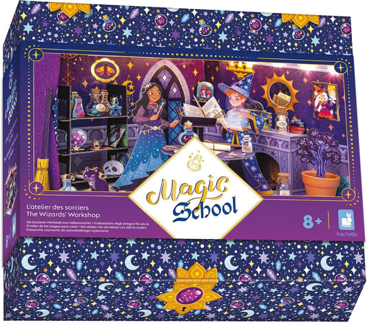 Janod School-Taller de brujo-Actividades para niños-Kit de artes y manualidades-Haz tu propia decoración-Universo mágico-Set para mayores de 8 años, J09140, multicolor