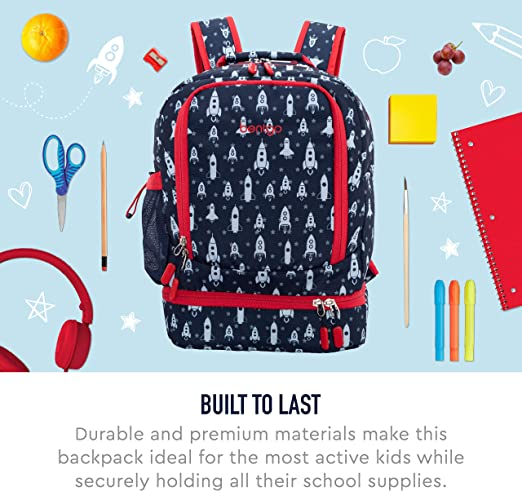 Mochila Bentgo 2 en 1 con estampados infantiles y lonchera isotérmica