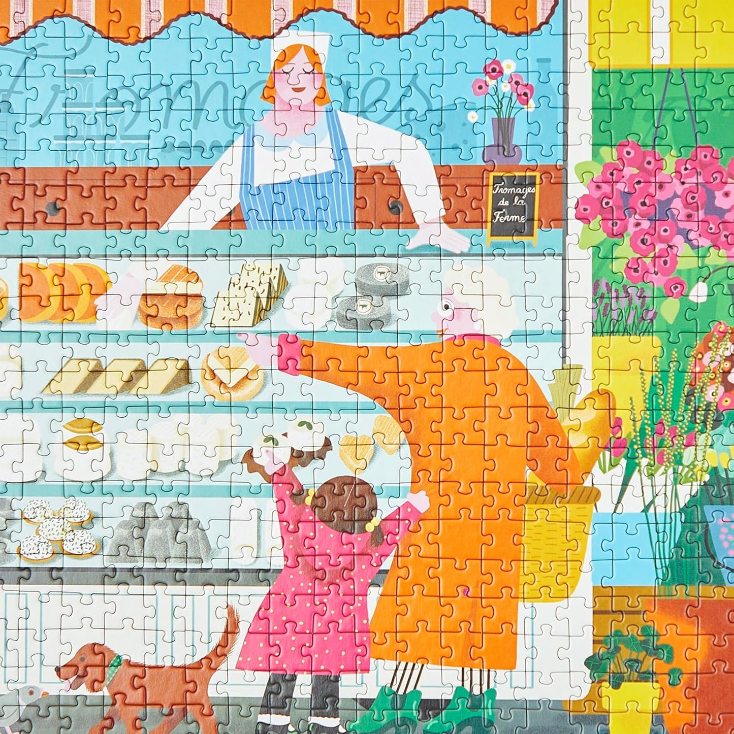 Janod - Quebra-cabeça 500 Peças Adultos Adolescentes Crianças - Disponível no Mercado - Desenvolve paciência e destreza - Fabricação Europeia, Tintas de base vegetal e certificado FSC - A partir de 8 anos - J02500