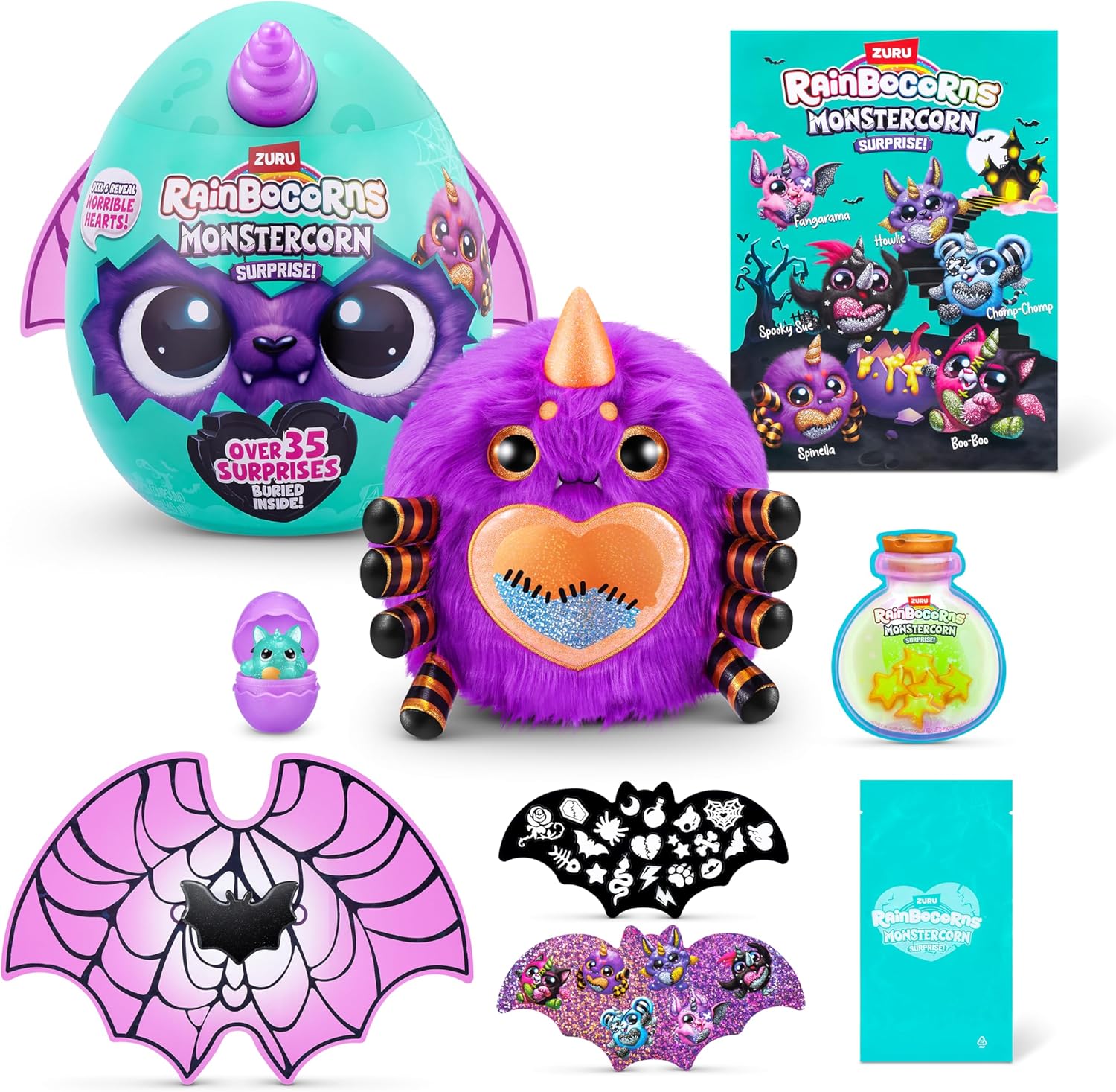Rainbocorns ZURU Monstercorn Surprise, Spider, por ZURU Surprise Unbox