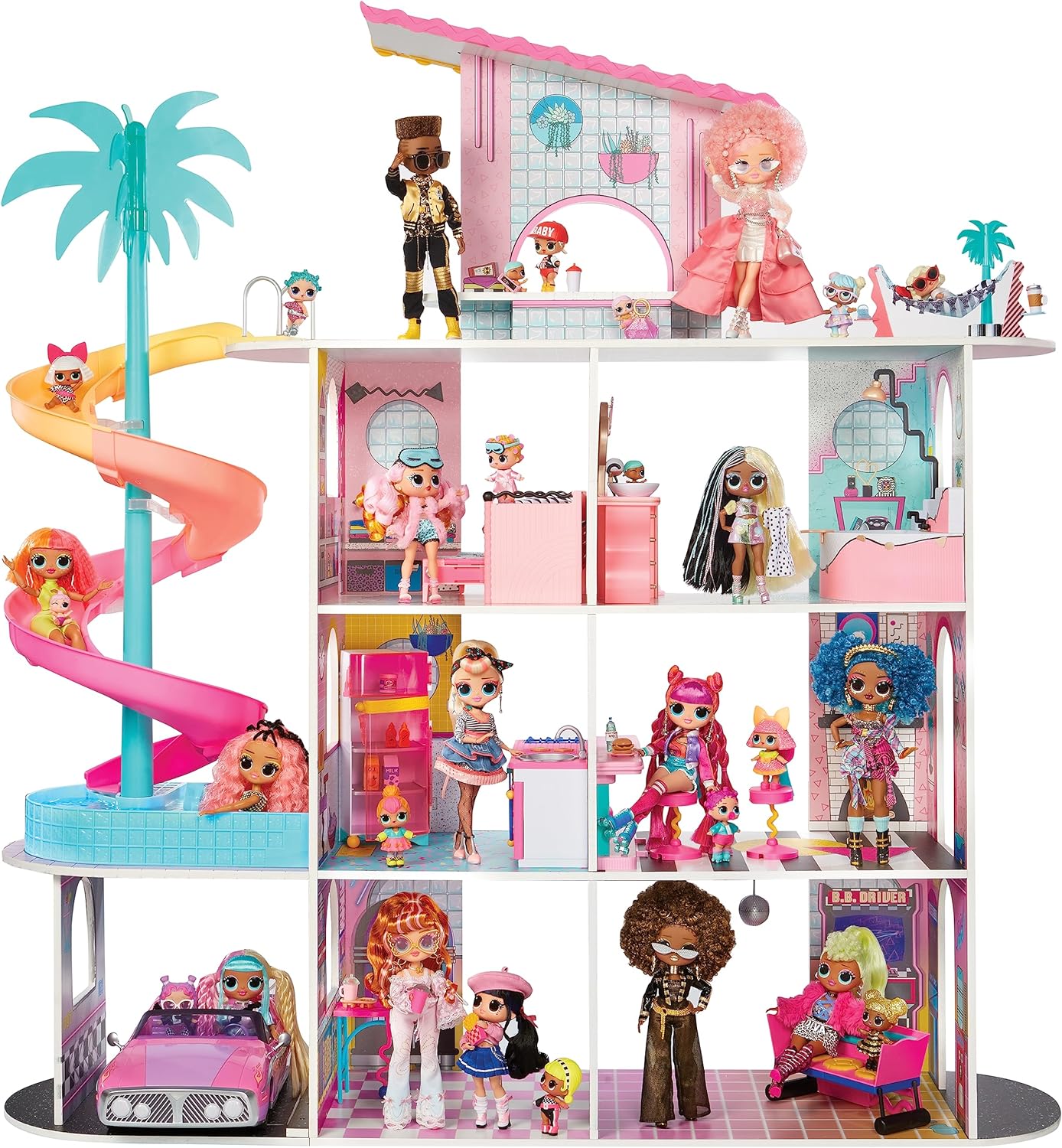 LOL Surprise OMG Fashion House Playset con más de 85 sorpresas Casa