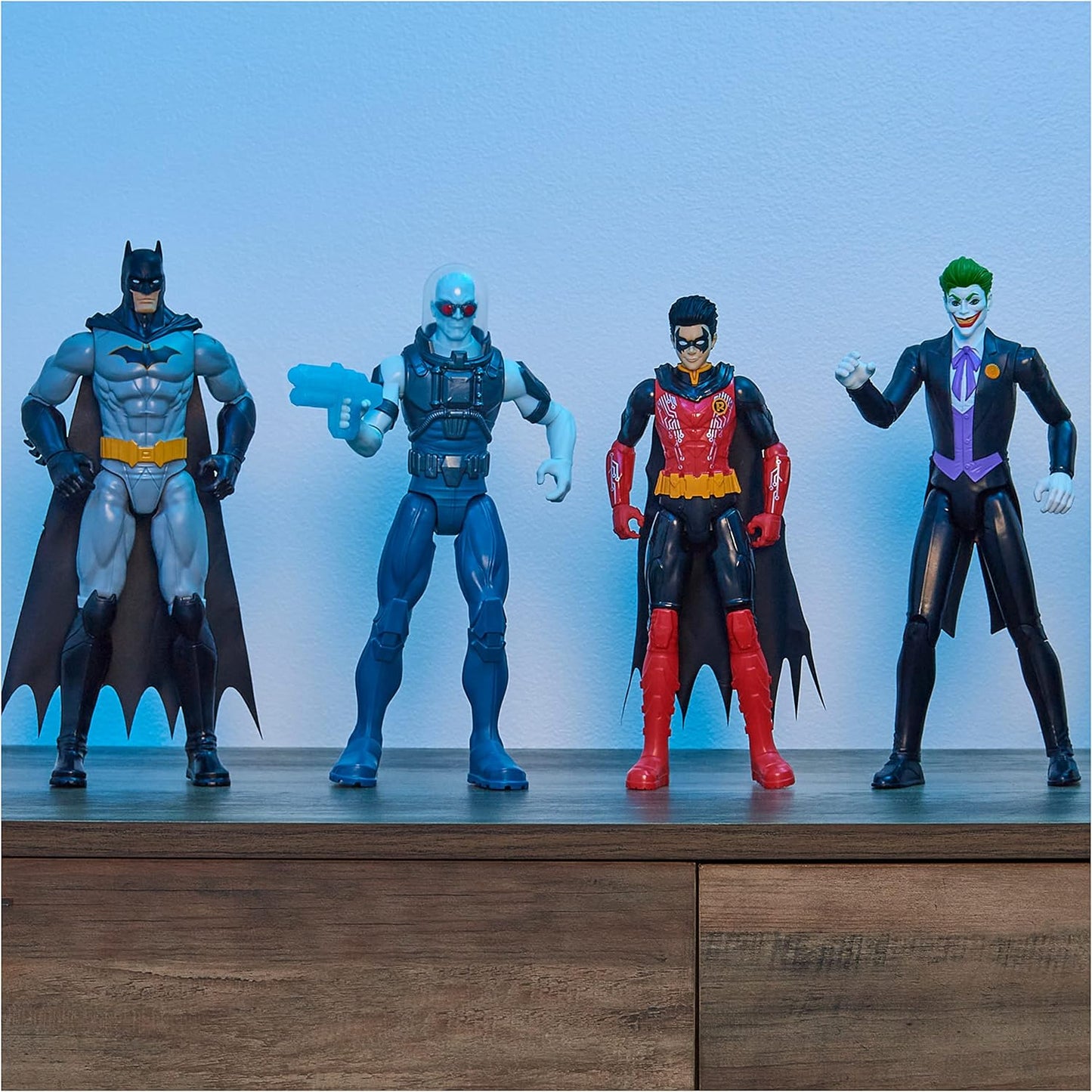 DC Comics Figura de ação Mr. Freeze de 12 polegadas do Batman da com acessório Blaster, brinquedos infantis para meninos a partir de 3 anos