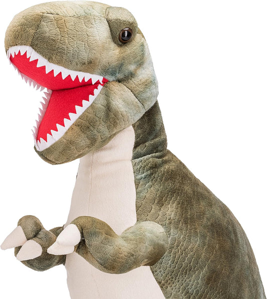 Prextex Peluche gigante de dinosaurio de peluche T-Rex Jumbo de 24.0 in, juguete de dinosaurio suave, animales grandes, malvavisco de peluche, lindo peluche, rellenos de calcetines para niños, niñas y niños