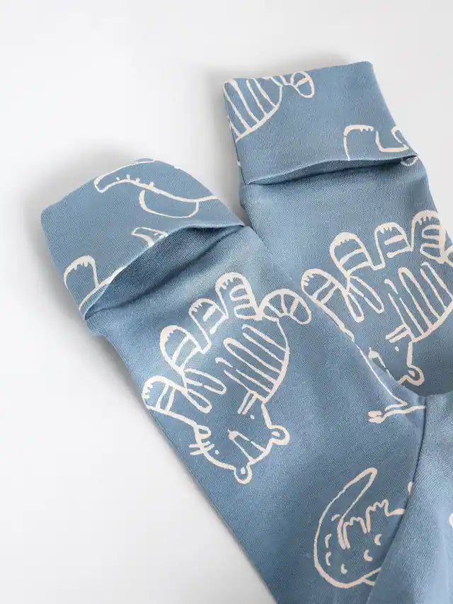 |BabyBoy| Pacote Com 3 Macacões Azuis/Marrons Para Bebês (0 meses a 3 anos)