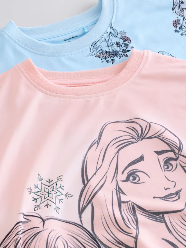 |BigGirl| Pacote Com 2 Camisolas Frozen Azuis (2-12 anos)