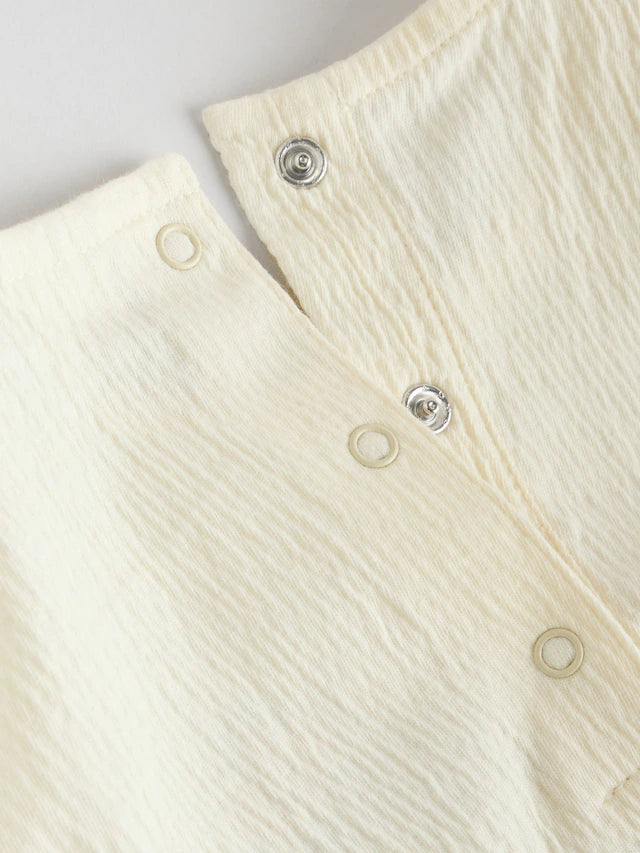 |BabyGirl| Conjunto De 2 Peças De Camiseta e Shorts Com Manga Bufante e Estampa Floral Azul e crua para bebê