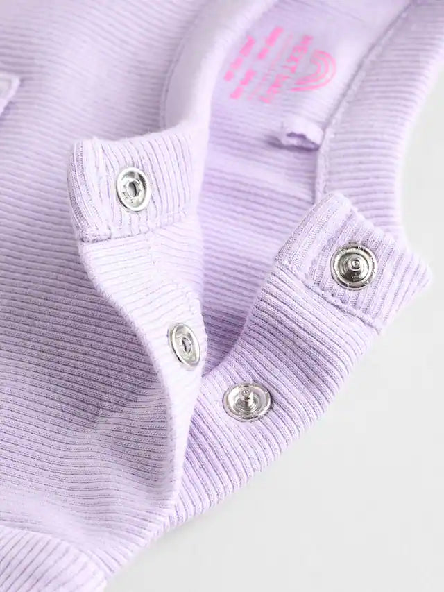 |BabyGirl| Blusa e Leggings Lilás Roxo Para Bebê Manga Curta