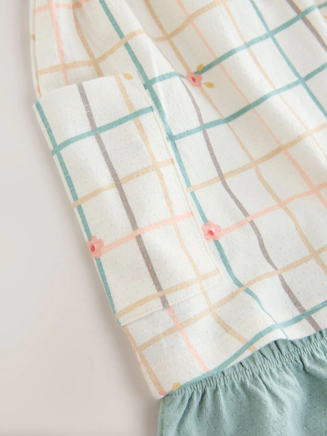 |Girl| Conjunto De Vestido e Calça Laranja/Rosa (3 meses a 7 anos)