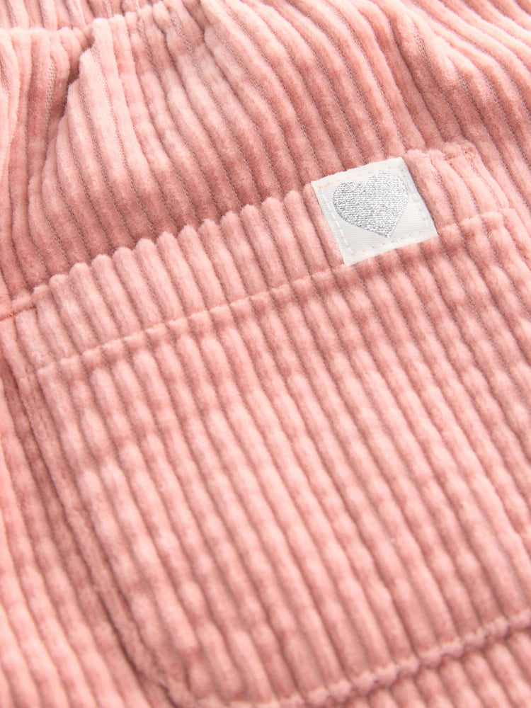 |Girl| Calças De Veludo Rosa (3 meses a 7 anos)