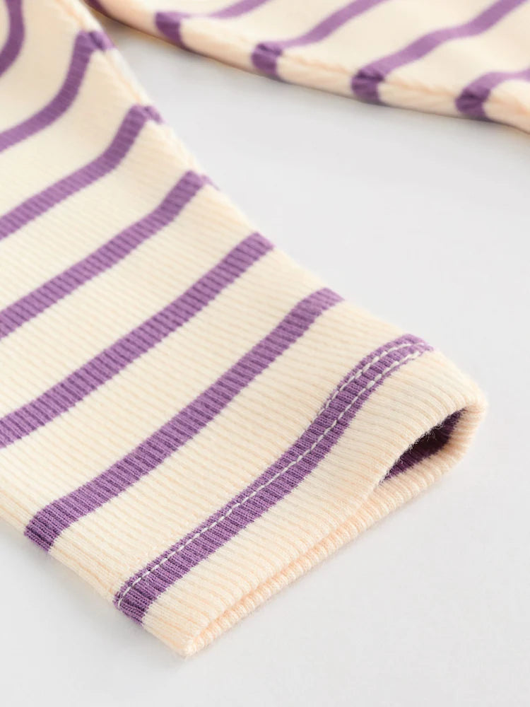 |BabyGirl| Conjunto De Blusa e Leggings De Manga Comprida Para Bebês, 2 Peças (0 meses a 2 anos)