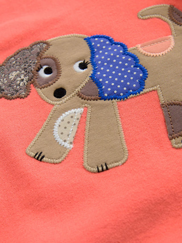 |Girl| Vestido De Moletom Relaxado Red Character (3 meses a 7 anos)