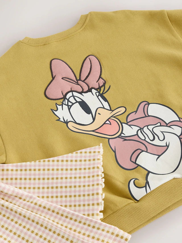 |Girl| Conjunto De Moletom Xadrez Verde e Leggings Flare (3 meses a 7 anos)