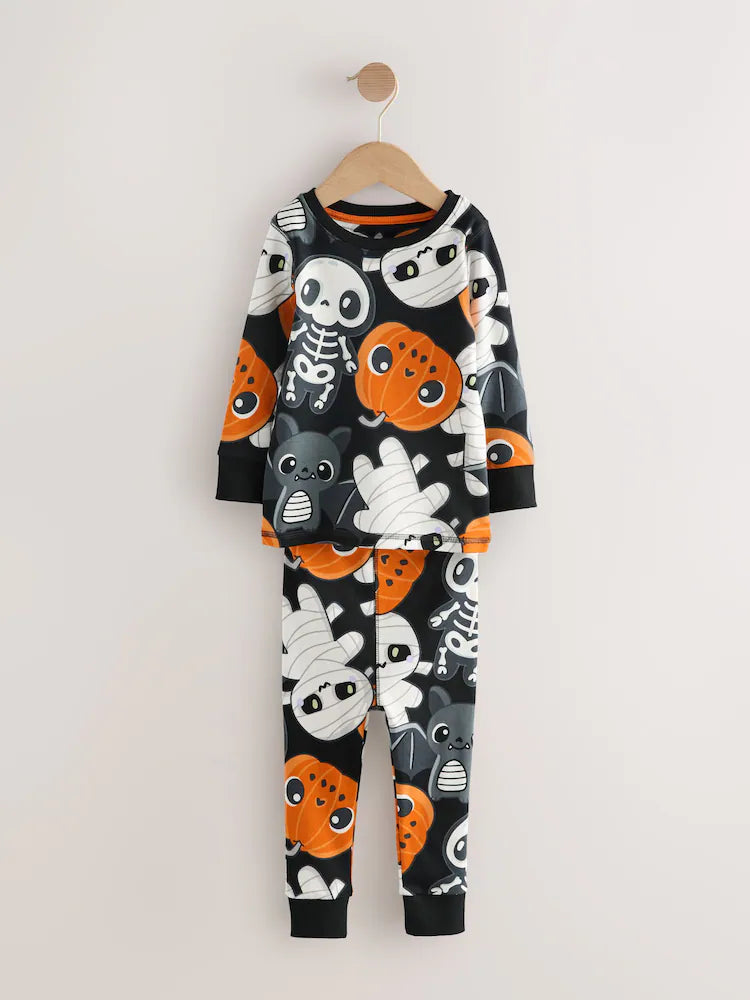 |Boy| Pijama Preto Com Ajuste Individual Snuggle (9 meses a 10 anos)