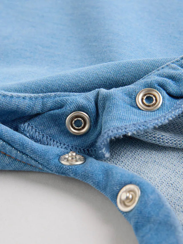 |BabyBoy| Pacote Com 2 Macacões Jeans Para Bebê