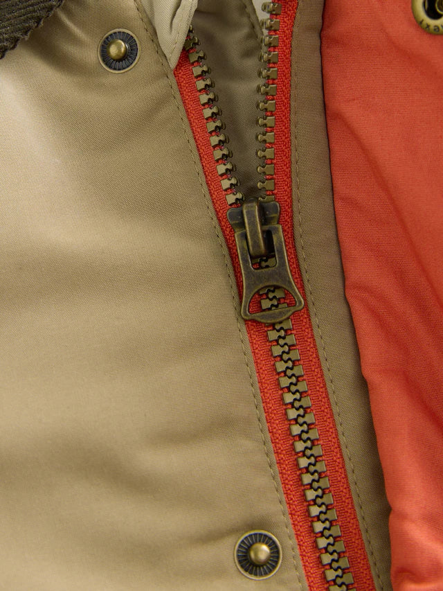 |Boy| Casaco Com Capuz e Gola De Cordão Neutro (3 meses a 7 anos)