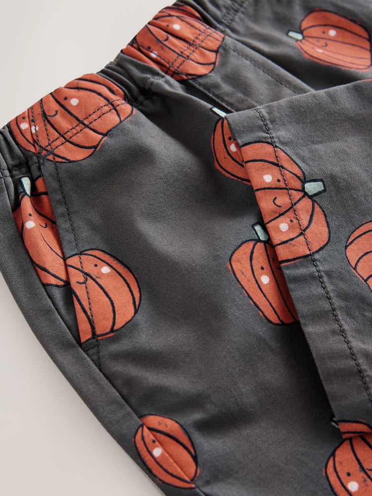 |Boy| Calças Largas Pretas Carvão (3 meses a 7 anos)