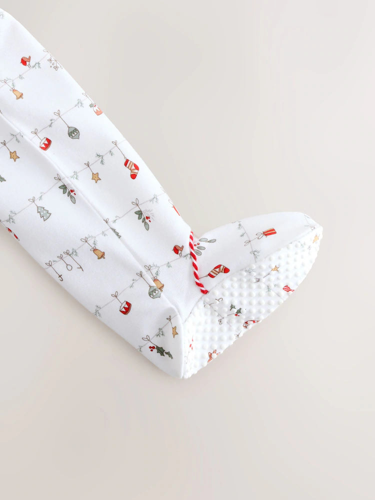 |BabyBoy| Macacão De Natal My First Baby Branco (0-18 meses)