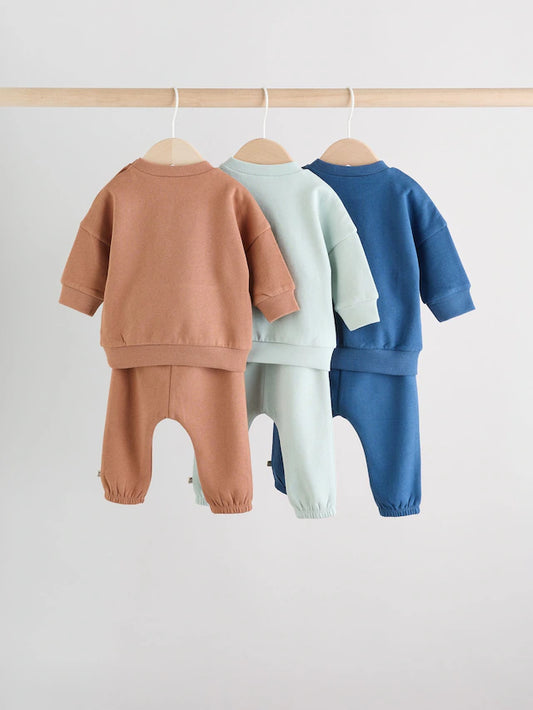 |BabyBoy| Conjunto De Moletom e Calça De Moletom Minerals Baby, 6 peças (0 meses a 3 anos)