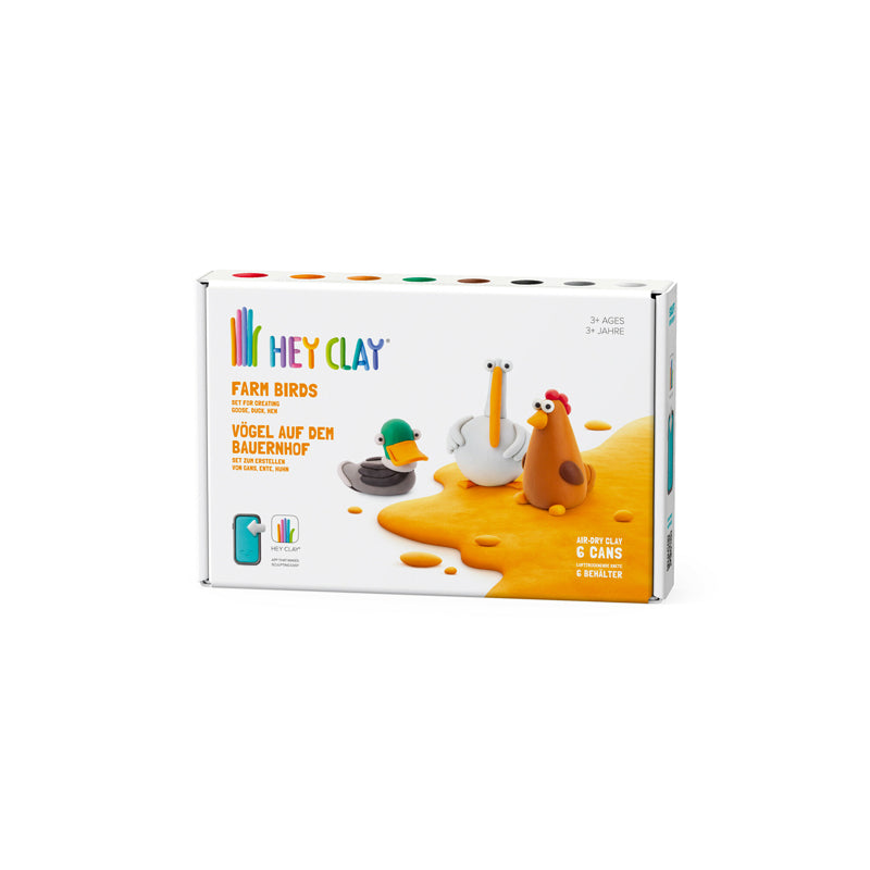 Juego de aves de corral medianas Hey Clay