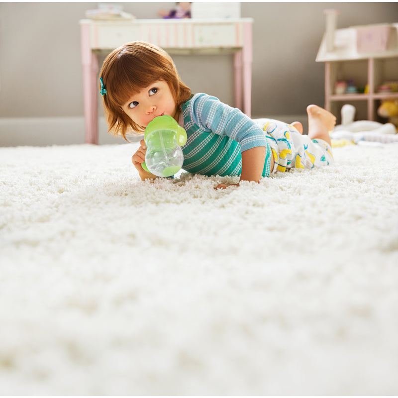 Vaso con pajita ponderado Click Lock Tip & Sip Munchkin, verde, 207 ml