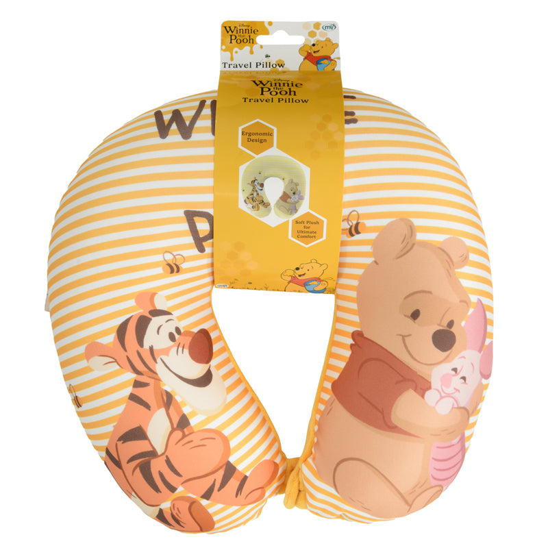 Winnie the Pooh Almofada de Viagem Infantil com Suporte para o Pescoço - Produto Oficial Licenciado - Acessório de Viagem Confortável - Reino Unido 2026
