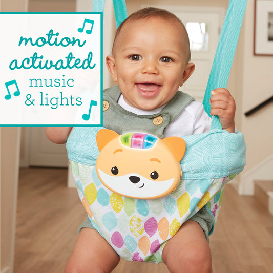 Infantino Jumper de porta com música e luzes 2 em 1