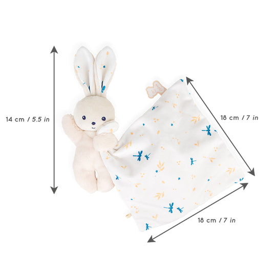 Kaloo Carré Douceur Doudou Conejo Blanco Delicado 17cm
