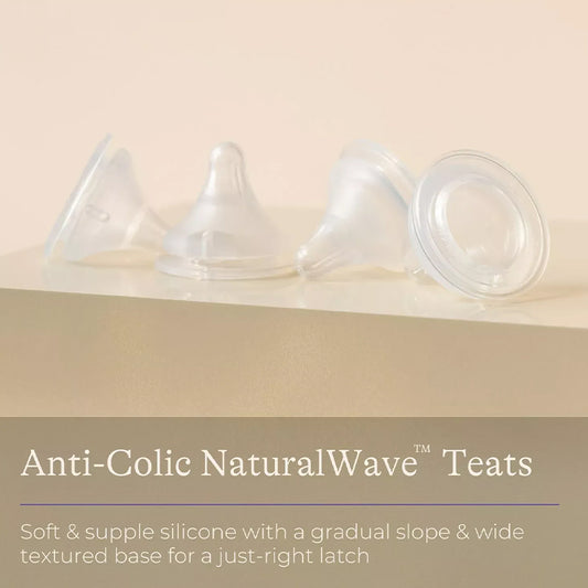 Lansinoh Natural Bico Wave Fluxo Extra Lento Pacote com 2