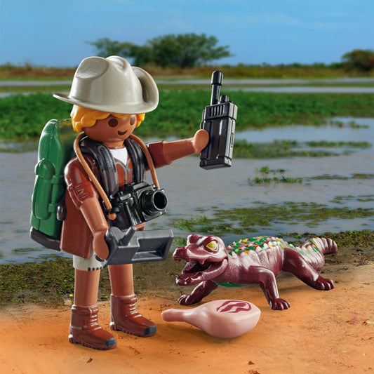 Playmobil Special Plus - Explorador Con Cocodrilo
