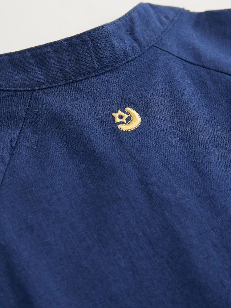 |BabyBoy| Macacão Infantil Azul-Marinho Para Ocasiões Especiais (0 meses a 2 anos)