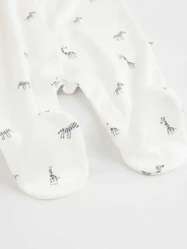 |BabyBoy| Macacão De Dormir 100% Algodão Verde Para Bebês, Pacote Com 5 Unidades (0 meses a 2 anos)