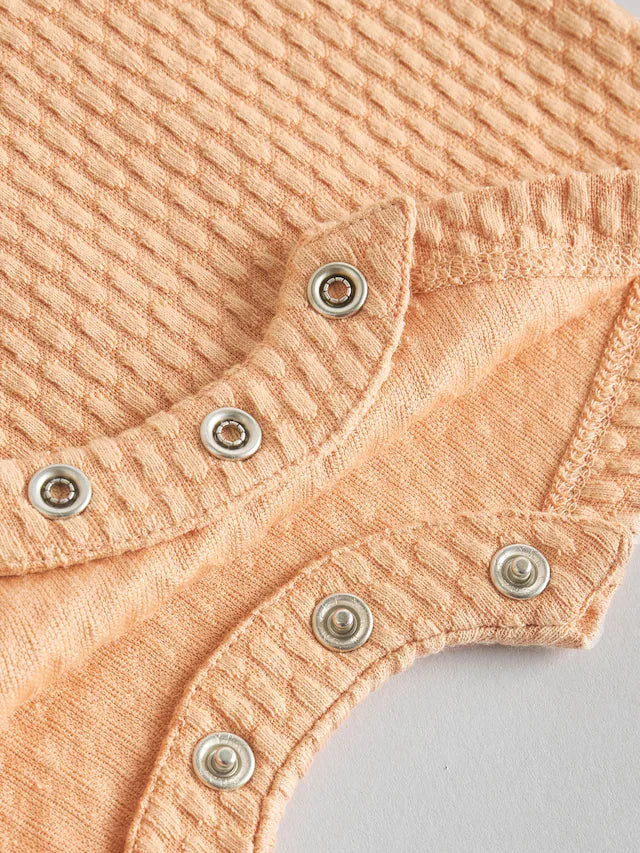 |BabyBoy| Pacote De 2 Macacões Laranja/Cinza