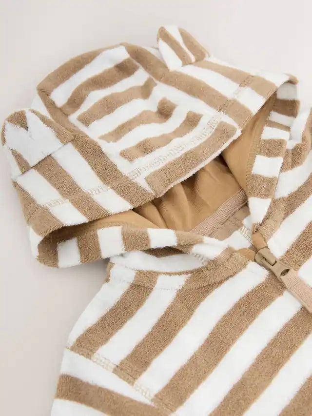 |Girl| Toalha Neutra Com Zíper 100% Algodão Tudo Em um (3 meses a 7 anos)