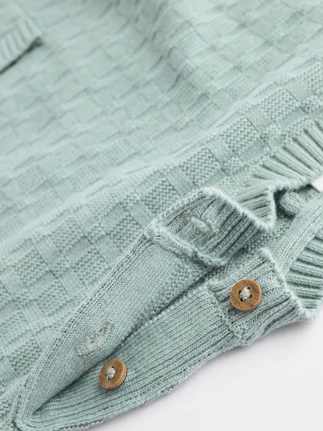 |BabyBoy| Conjunto De Suéter e Leggings De Malha Texturizada Mineral Baby 100% Algodão (0 meses a 3 anos)