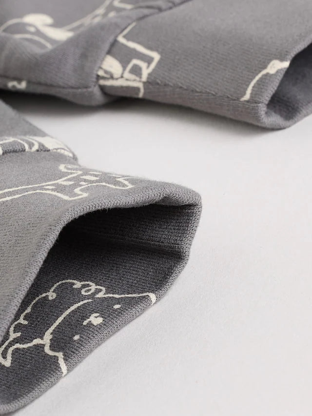 |BabyBoy| Conjunto De 2 Peças De Blusa e Leggings Monocromáticas Para Cachorro (0 meses a 3 anos)