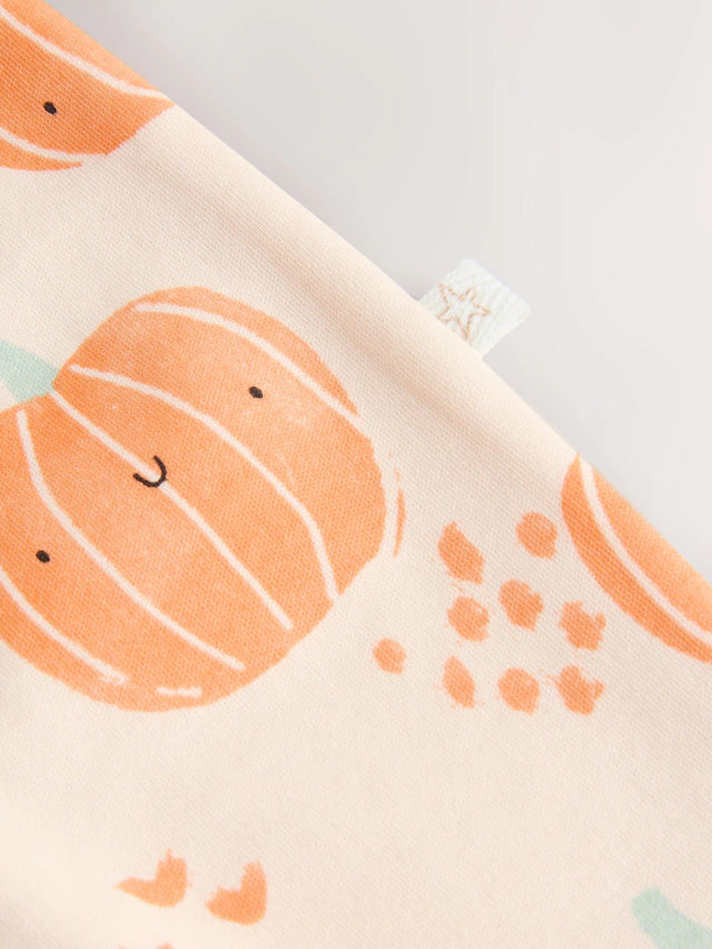 |BabyBoy| Macacão Sem Pés Com Zíper Bidirecional Laranja Para Bebê (0 meses a 3 anos)