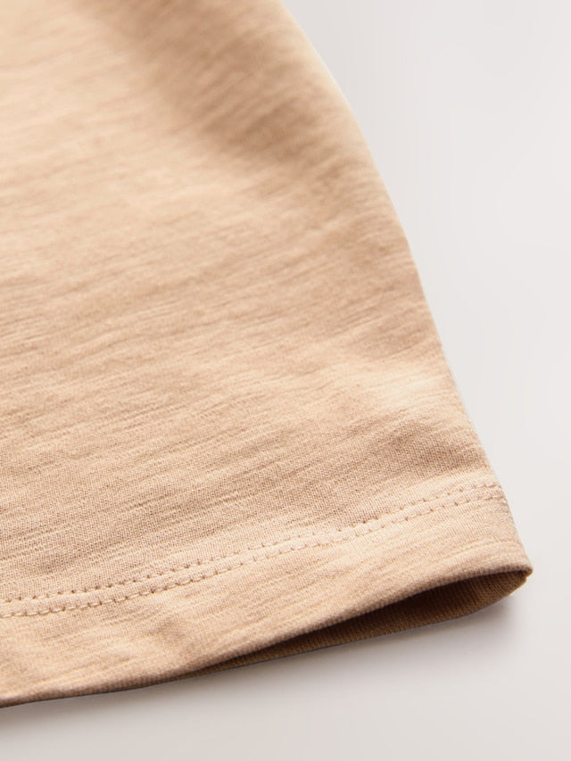 |Boy| Camiseta De Manga Comprida Semi Lisa Com Estampa De Urso Marrom Bege (3 meses a 7 anos)