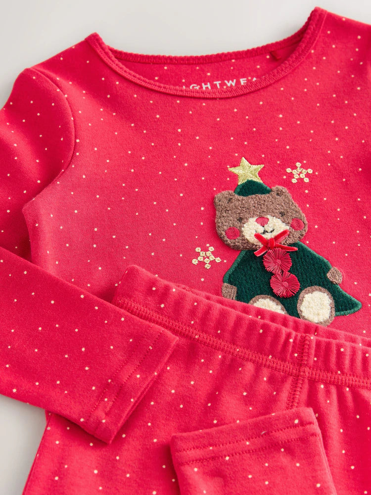 |Girl| Pijama De Natal Red Bear (9 meses a 16 anos)
