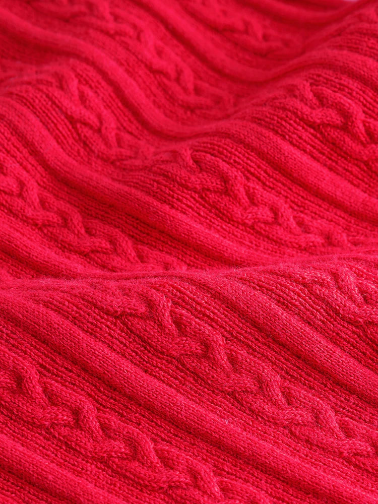 |Girl| Blusa De Gola Alta Vermelha (3 meses a 10 anos)