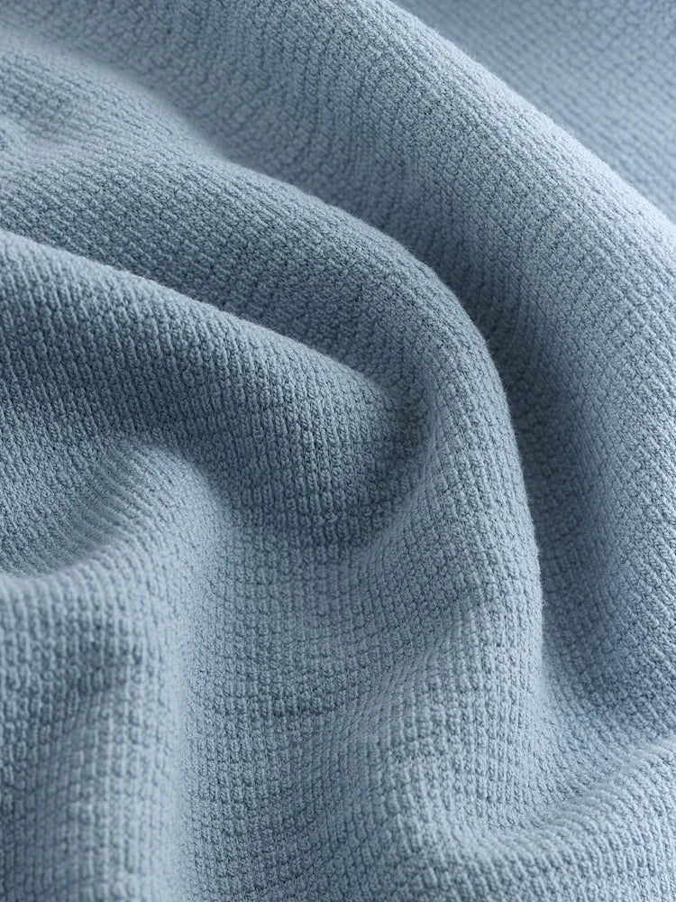 |Boy| Camiseta Azul Clara De Manga Curta Com Gola Henley (3 meses a 7 anos)