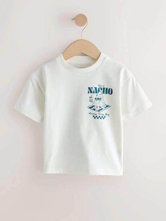 |Boy| Pacote Com 3 Camisetas De Manga Curta Com Estampa De Listras Azuis (3 meses a 7 anos)