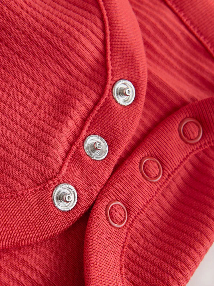 |BabyGirl| Body de Bebê Manga Longa "Little Pud" Vermelho com Tema de Natal